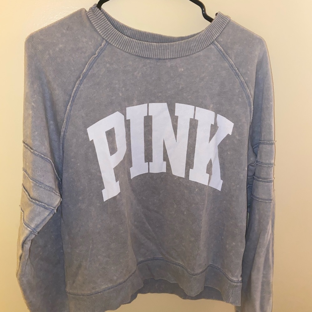Pink Grey Sweatshirt